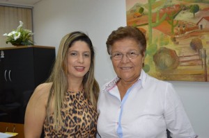 Secretária de Saúde Nivia Fabiana com a Deputada Estadual Fátima Nunes
